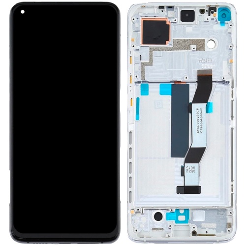 Рамка дисплея Xiaomi Mi 10T, Mi 10T Pro (срібляста)