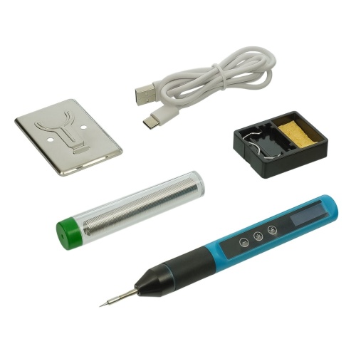 Паяльник прецизионный Aida A210M с жалом стандарта JBC 210 (питание от Type-C 9-12V, 30W, регулировка t 180-480 гр) фото 3