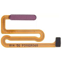 Шлейф Samsung Galaxy A14 5G A146 з кнопкою включення та сканером відбитка пальця (червоний оригінал Китай)