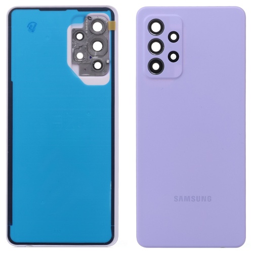 Задня кришка Samsung Galaxy A52 A525F (фіолетова оригінал Китай зі склом камери)