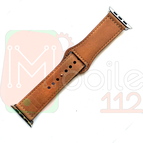 Шкіряний ремінець Apple Watch 42 - 44 мм (світло-коричневий)