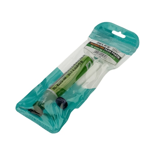 Флюс-паста Relife RL-422S-IM 10 мл в шприце с толкателем, высокоактивная (без содержания галогенов) фото 3