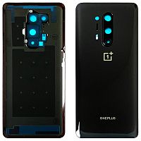 Задняя крышка OnePlus 8 Pro (черная Original New со стеклом камеры)