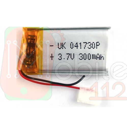 Акумулятор універсальний 041730P 32 х 16,5 х 3 мм, 300 mAh 3.7 V