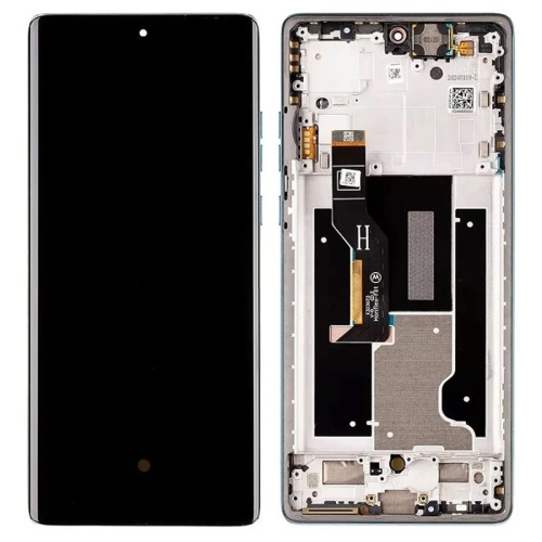 Дисплей Motorola Edge 50 Fusion XT2429-1 з тачскріном (оригінал 100% Service Pack із синьою рамкою)