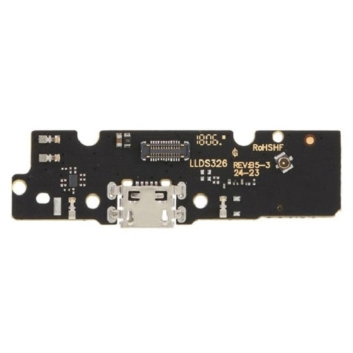 Шлейф Motorola Moto E5 Plus XT1924 з роз'ємом зарядки та мікрофоном - нижня плата (AAA)