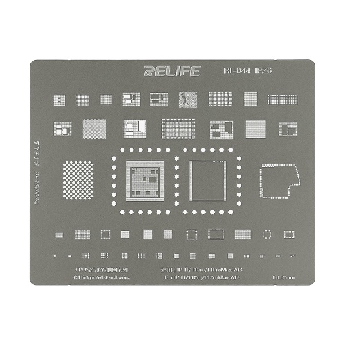 Трафарет BGA Relife RL-044 IPZ6 (A13) для iPhone 11/11 Pro/11 Pro Max