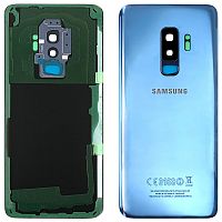 Задняя крышка Samsung Galaxy S9 Plus G965F (синяя оригинал Китай со стеклом камеры)