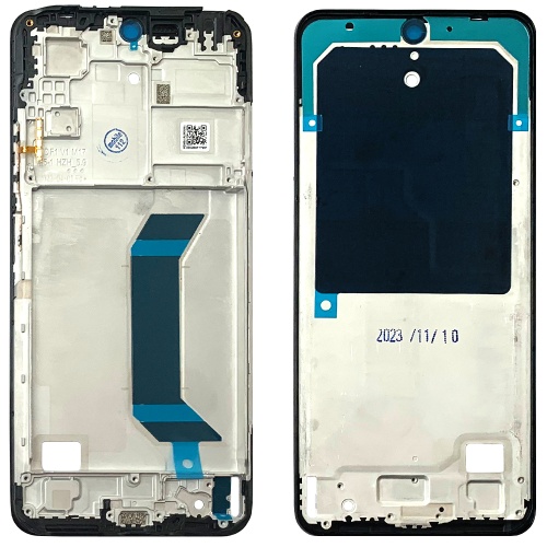 Рамка дисплея Xiaomi Redmi Note 12 5G, Poco X5 (чорна оригінал Китай) фото 2 Рамка дисплея Xiaomi Redmi Note 12 5G, Poco X5 (чорна оригінал Китай) фото 2