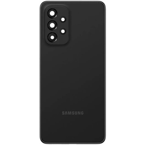 Задня кришка Samsung Galaxy A33 5G A336B (чорна зі склом камери)