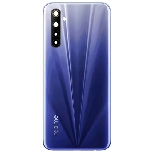 Задня кришка Realme 6 RMX2001 (синя оригінал Китай зі склом камери)