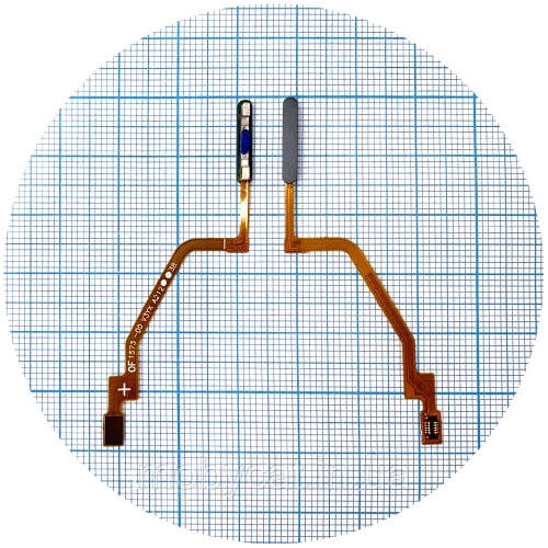 Шлейф Xiaomi Poco X3, X3 NFC, X3 Pro з кнопкою включення та сканером відбитка пальця (чорний)