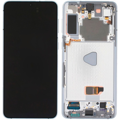Дисплей Samsung Galaxy S21 Plus 5G G996B з тачскріном (OLED із сріблястою рамкою)