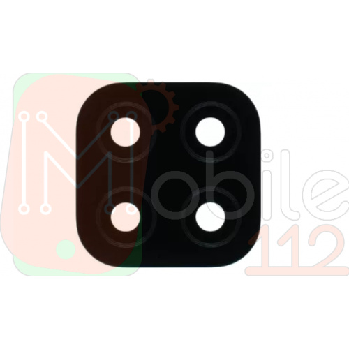Стекло камеры Realme C21 (черное)