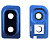 Скло камери Samsung Galaxy A10 A105F, A20 A205F, A20E A202F, A30 A305F, A40 A405F (чорне у синій рамці A10 A20E)