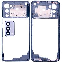 Рамка корпусу Realme GT Master Edition (сіра зі склом камери)