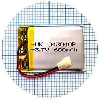 Акумулятор універсальний 043040Р 42 x 30 x 4 600 mAh 3.7V