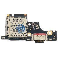 Шлейф Xiaomi Redmi Note 14 5G, Poco M7 Pro 5G з роз'ємами Sim-карти, зарядки та мікрофоном - нижня плата (AAA)