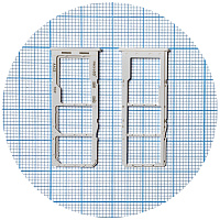 Тримач SIM карти Samsung Galaxy A13 4G A135F (білий на 2 SIM + MicroSD)