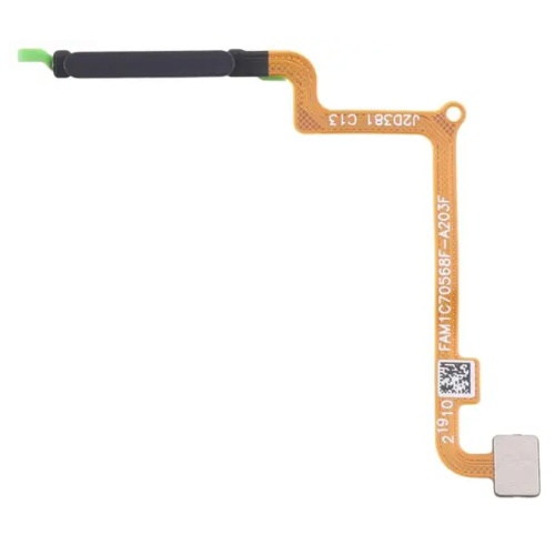 Шлейф Realme C75 4G RMX3941 з кнопкою включення та сканером відбитка пальця (AAA чорний)