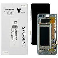 Дисплей Samsung Galaxy S10 Plus G975F + тачскрин (оригинал 100% с зеленой рамкой)