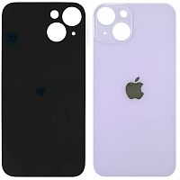 Задняя крышка Apple iPhone 14 (фиолетовая оригинал Китай с большим отверстием)