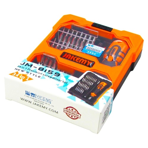 Набір інструментів Jakemy JM-8159 (ручка, 30 біт, подовжувач 60мм, гнучкий подовжувач 100мм, вигнутий пінцет ESD) фото 3