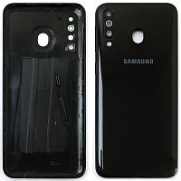 Задняя крышка Samsung Galaxy M30 M305F (черная оригинал Китай)