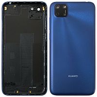 Задняя крышка Huawei Y5p 2020 DRA-LX9 (синяя оригинал Китай со стеклом камеры)