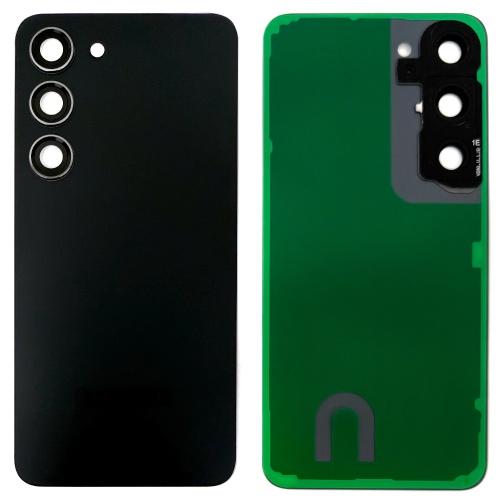 Задня кришка Samsung Galaxy S23 5G S911 (чорна оригінал Китай зі склом камери)