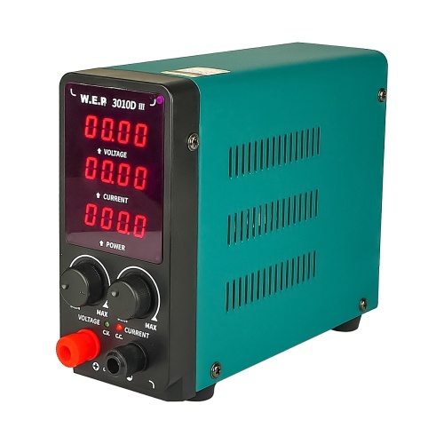 Блок живлення лабораторний WEP 3010D-III, 30V, 10A, імпульсний, з цифровою індикацією (V/A/W) фото 2 Блок живлення лабораторний WEP 3010D-III, 30V, 10A, імпульсний, з цифровою індикацією (V/A/W) фото 2