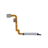 Шлейф Xiaomi Redmi Note 10 4G, Redmi Note 10s з кнопкою включення та сканером відбитка пальця (білий оригінал Китай)
