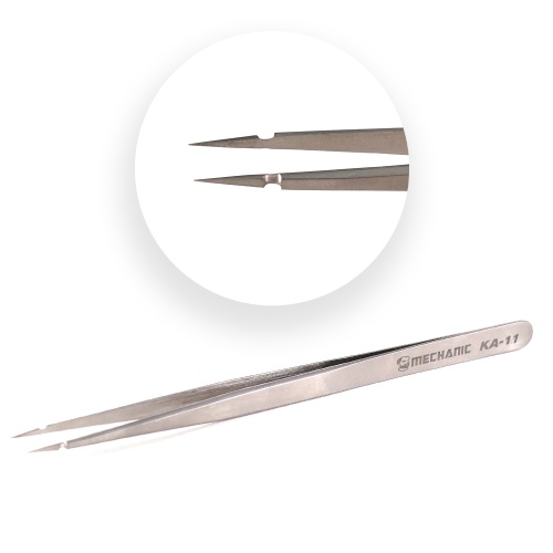 Пінцет Mechanic KA-11 прямий гострий, немагнітний, 145 мм Пінцет Mechanic KA-11 прямий гострий, немагнітний, 145 мм