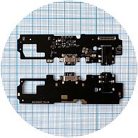 Шлейф Vivo Y30 1938 с разъемами зарядки и наушников с микрофоном - нижняя плата (AAA)