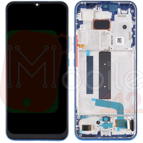 Дисплей Xiaomi Mi 10 Lite + тачскрин (OLED с синей рамкой)