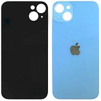 Задня кришка Apple iPhone 14 Plus (блакитна оригінал Китай з великим отвором)