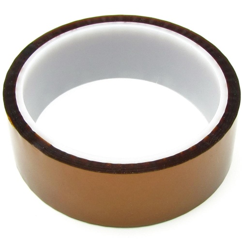 Термостійкий скотч каптоновий, коричневий 30 мм (max t 300 гр)