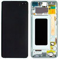 Дисплей Samsung Galaxy S10 Plus G975F з тачскріном (IN-CELL із зеленою рамкою)