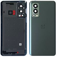 Задня кришка OnePlus Nord 2 5G (сіра Original New зі склом камери)