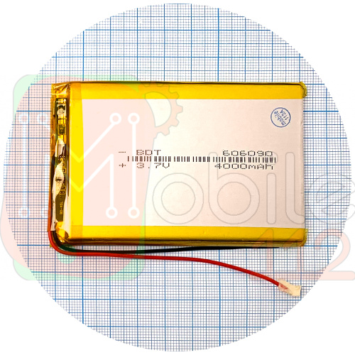 Аккумулятор универсальный 606090Р 90 x 59 x 6 мм  4000 mAh 3.7V