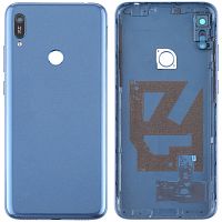 Задняя крышка Huawei Y6 2019 MRD-LX1, Y6 Prime 2019 (синяя оригинал Китай со стеклом камеры)