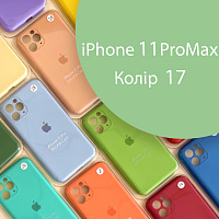 Чохол Silicone сase Full сamera Protective iPhone 11 Pro Max (зелений №17)