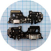 Шлейф Oppo A98 5G с разъемами зарядки, наушников и микрофоном - нижняя плата (оригинал Китай)