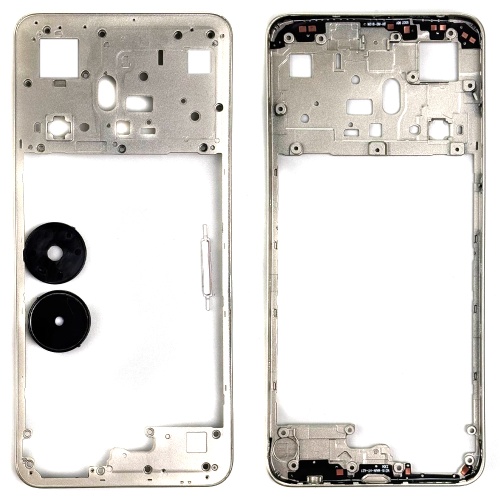 Рамка корпусу Realme C55 RMX3710 (золотиста зі склом камери)