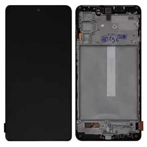 Дисплей Samsung Galaxy M52 5G M526B з тачскріном (OLED Small Glass із чорною рамкою)