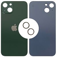 Задняя крышка Apple iPhone 13 (зеленая оригинал Китай с кольцами)