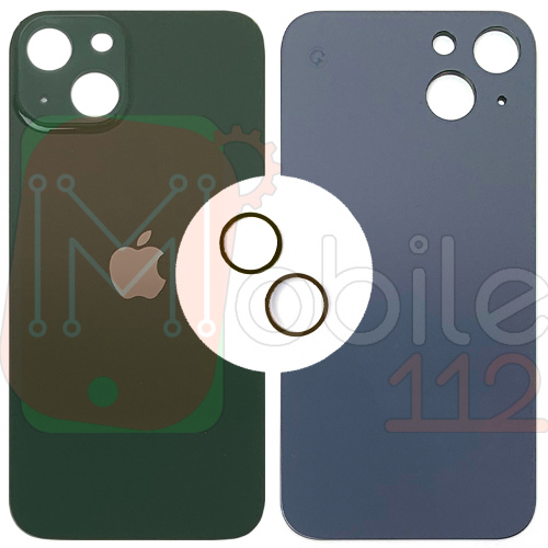 Задняя крышка Apple iPhone 13 (зеленая оригинал Китай с кольцами)