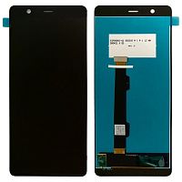 Дисплей Nokia 5.1 TA-1075 TA-1061 + тачскрин (черный)