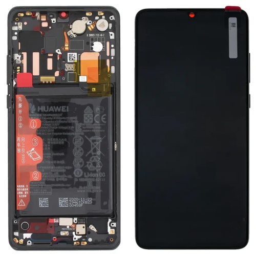 Дисплей Huawei P30 Pro VOG-L29, VOG-L09 з тачскріном (оригінал 100% Service Pack з рамкою)