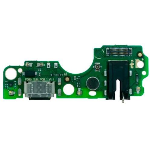 Шлейф Tecno Spark 10C KI5k з роз'ємами зарядки, навушників та мікрофоном - нижня плата (оригінал Китай)